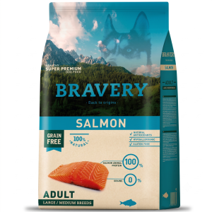 Bravery Salmon Salmon Adulto Large/Medium Breed 4 Kg
