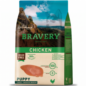 Bravery Chicken Puppy Large/Medium 4 Kg